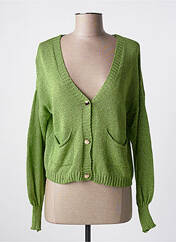 Gilet manches longues vert M PARIS pour femme seconde vue