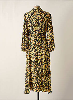 Robe longue manches longues manches longues jaune CHERRY PARIS femme