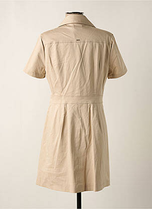 Robe courte manches courtes manches courtes beige MORGAN femme