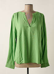 Blouse vert ICHI pour femme seconde vue