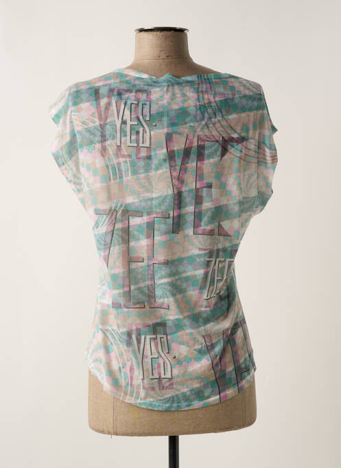 T-shirt vert YES.ZEE pour femme