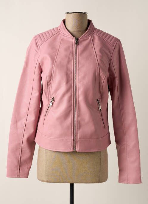 Veste simili cuir rose TIFFOSI pour femme