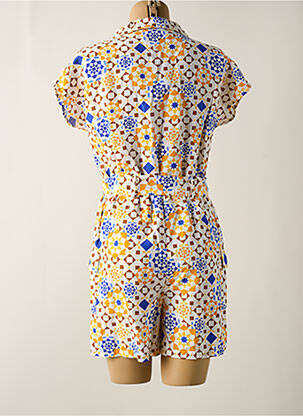 Combishort tissage popeline manches courtes jaune LES TROPEZIENNES PAR M.BELARBI femme