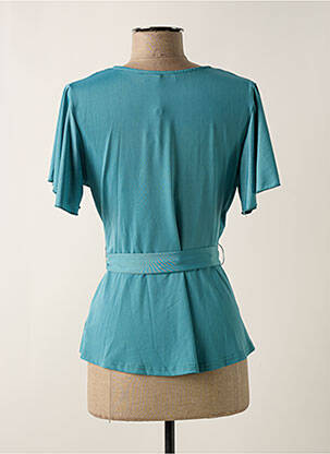 Top stretch manches courtes vert MD'M femme