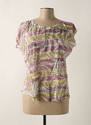 T-shirt coupe cintrée manches courtes violet YES.ZEE femme