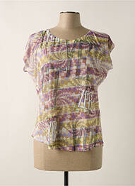 T-shirt coupe cintrée manches courtes violet YES.ZEE femme