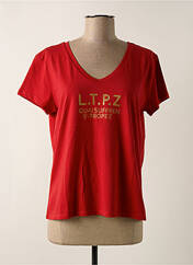 T-shirt rouge LES TROPEZIENNES PAR M.BELARBI pour femme seconde vue