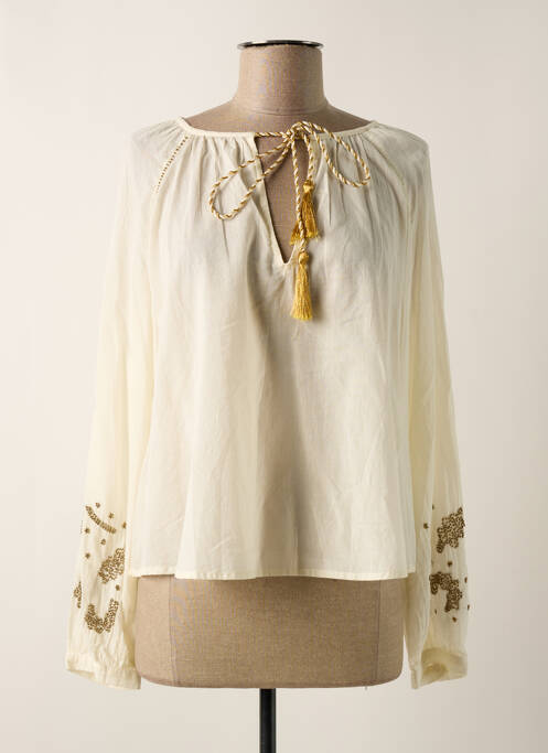 Blouse beige LES TROPEZIENNES PAR M.BELARBI pour femme