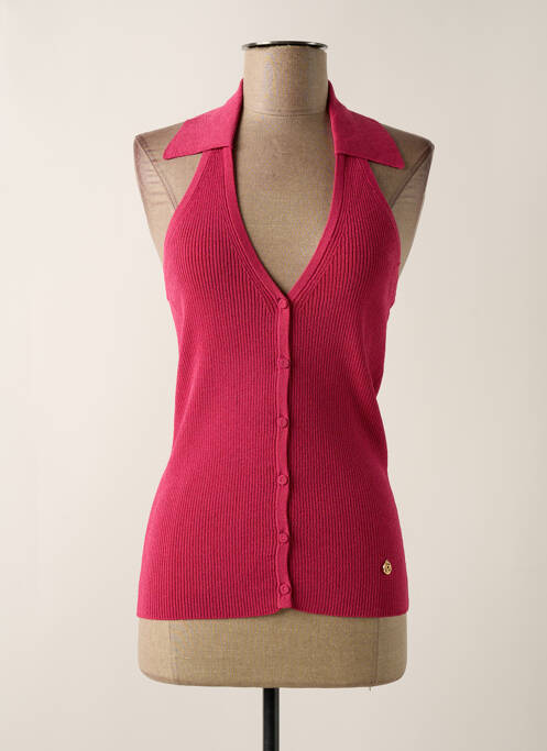 Gilet sans manche rose YES.ZEE pour femme