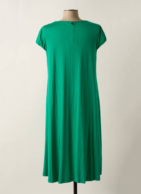 Robe mi-longue vert MALOKA femme