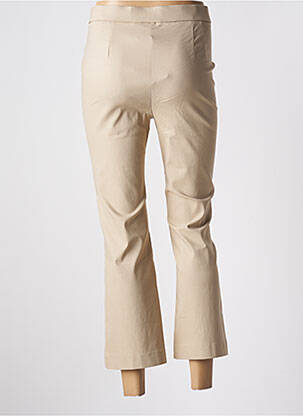 Pantalon 7/8 taille haute taille haute beige BROADWAY femme