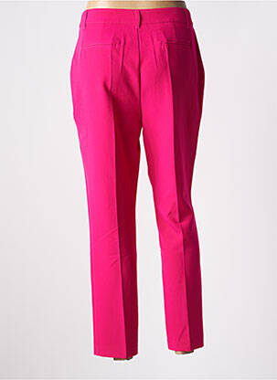 Pantalon droit stretch taille haute rose YES.ZEE femme