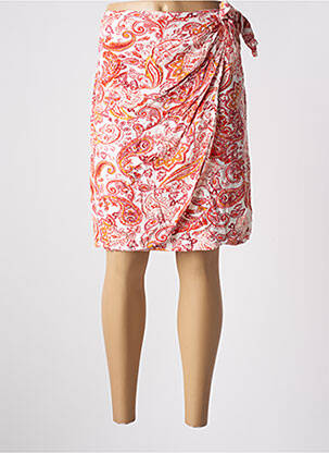 Jupe mi-longue taille à pinces rose DEELUXE femme