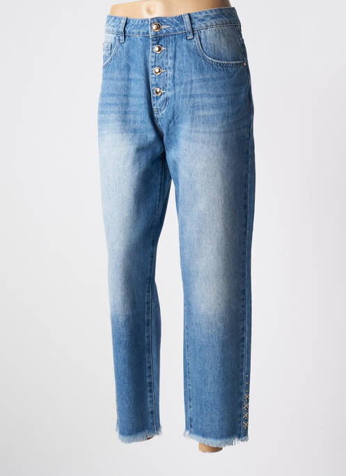 Jeans coupe droite bleu YES.ZEE pour femme