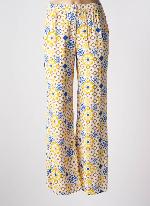 Pantalon large jaune LES TROPEZIENNES PAR M.BELARBI pour femme