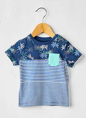 T-shirt stretch manches courtes bleu MAYORAL fille