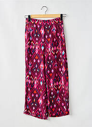 Pantalon 7/8 tissage popeline taille normale violet STREET ONE femme