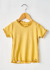 T-shirt jaune BOBOLI pour fille seconde vue