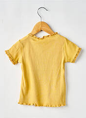 T-shirt jaune BOBOLI pour fille seconde vue