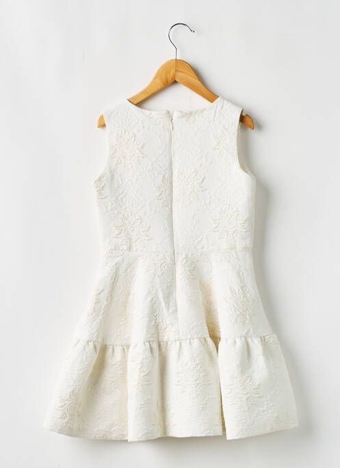Robe mi-longue blanc MAYORAL pour fille