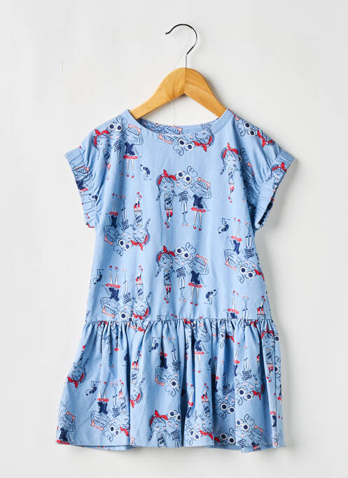 Robe mi-longue bleu MAYORAL pour fille