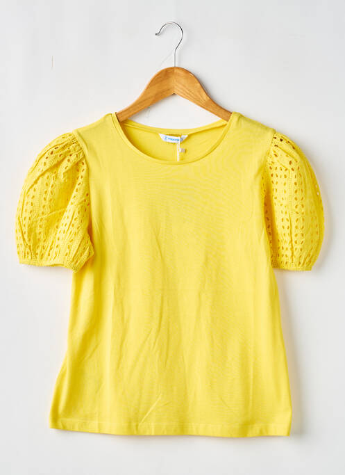 T-shirt jaune MAYORAL pour fille