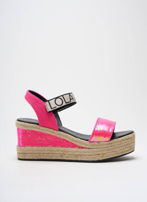 Espadrilles rose LOLA CASADEMUNT pour femme