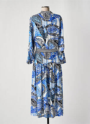 Robe longue manches longues manches longues bleu JOSEPH RIBKOFF femme