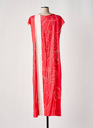 Robe longue manches courtes manches courtes rouge ELISA CAVALETTI femme