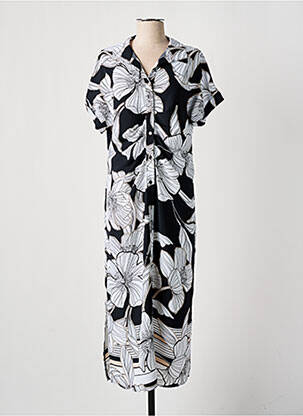 Robe longue manches courtes manches courtes noir JOSEPH RIBKOFF femme