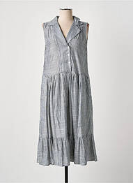 Robe mi-longue sans manche sans manche bleu DRESS ADDICT femme