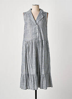 Robe mi-longue sans manche sans manche bleu DRESS ADDICT femme