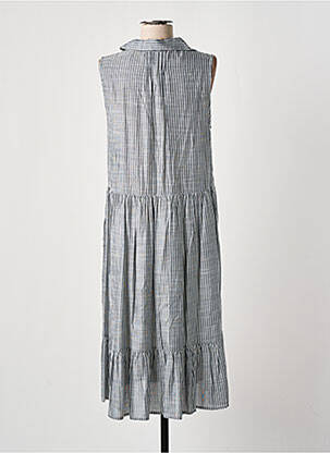 Robe mi-longue sans manche sans manche bleu DRESS ADDICT femme