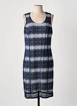 Robe mi-longue sans manche sans manche bleu GREGORY PAT femme