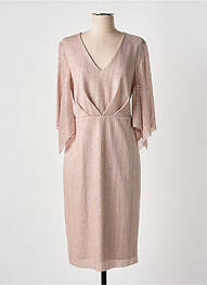 Robe mi-longue manches 3/4 manches 3/4 rose JOSEPH RIBKOFF femme