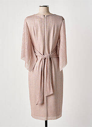 Robe mi-longue manches 3/4 manches 3/4 rose JOSEPH RIBKOFF femme