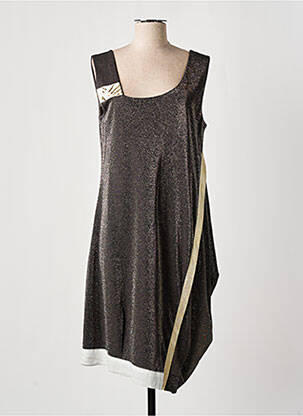 Robe mi-longue sans manche sans manche or ELISA CAVALETTI femme