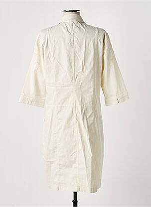 Robe mi-longue manches 3/4 manches 3/4 beige ANANKE femme
