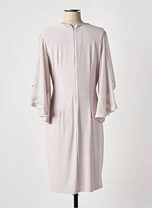 Robe mi-longue manches 3/4 manches 3/4 beige JOSEPH RIBKOFF femme