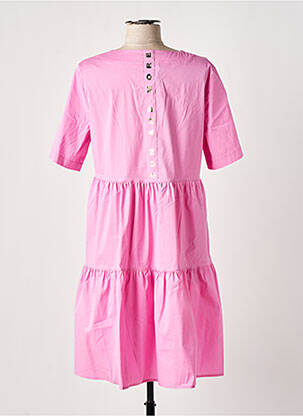 Robe mi-longue manches courtes manches courtes rose TUZZI femme