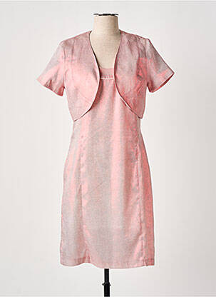 Ensemble robe fermeture zippée au dos rose GREGORY PAT femme