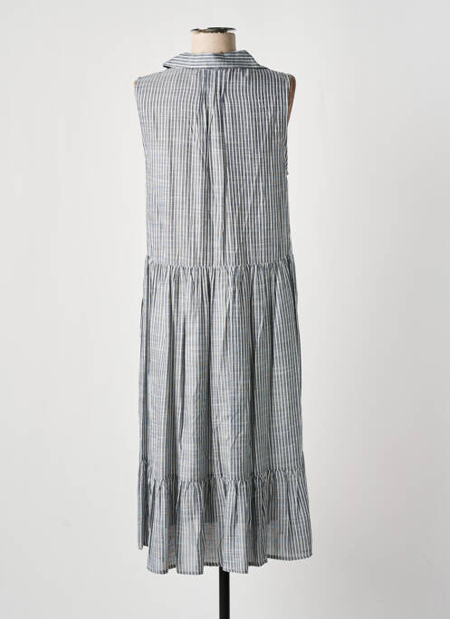 Robe mi-longue bleu DRESS ADDICT pour femme