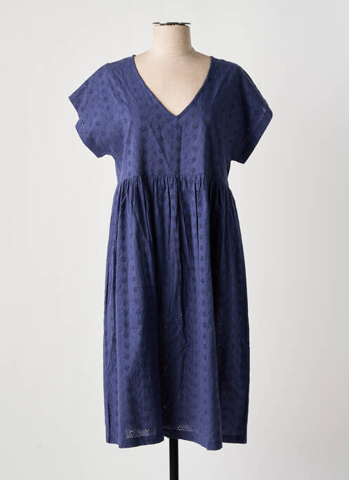 Robe mi-longue bleu ÉTYMOLOGIE pour femme