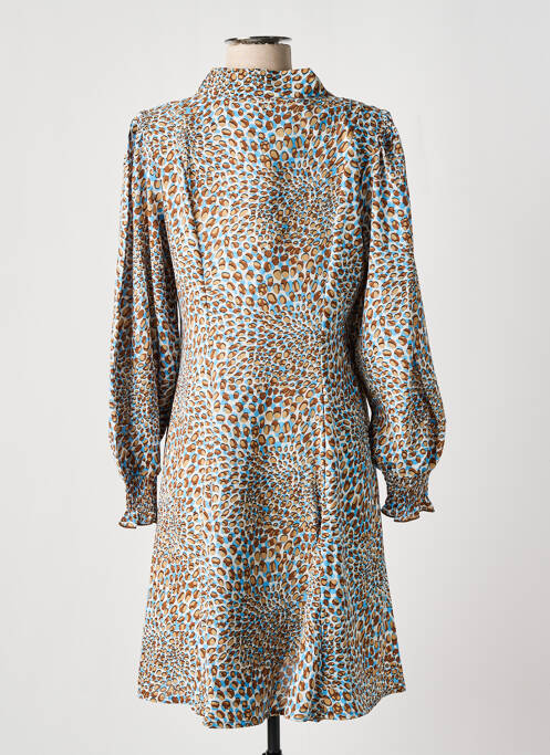 Robe mi-longue marron MARBLE pour femme