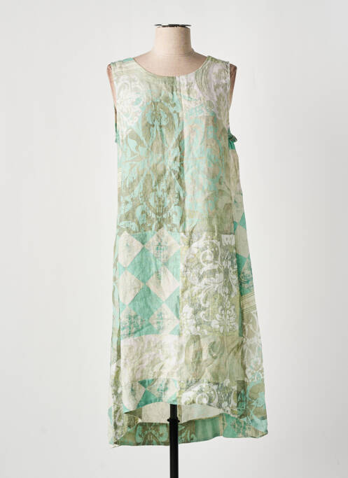 Robe mi-longue vert DOLCEZZA pour femme