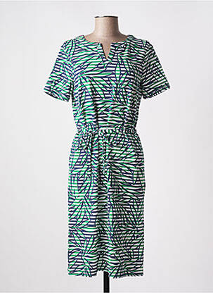 Robe mi-longue manches courtes manches courtes vert THOMAS RABE femme