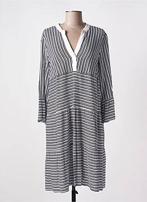 Robe mi-longue manches longues manches longues noir JOSEPH RIBKOFF femme
