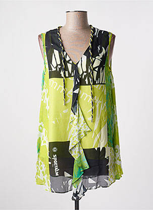 Tunique sans manche tissage crêpe vert SPORTALM femme
