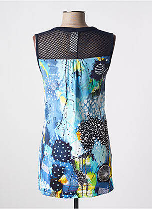 Débardeur col v sans manche bleu DOLCEZZA femme