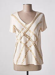 T-shirt beige LEO & UGO pour femme seconde vue